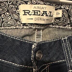 Ariat Real Denim Jeans with Paisley Detail